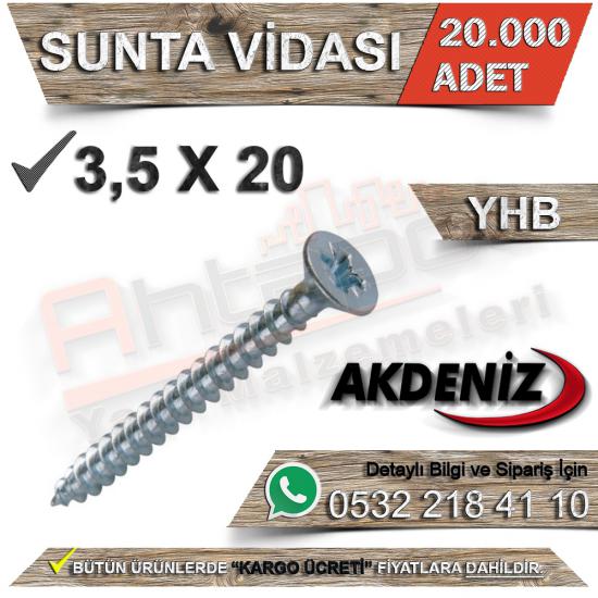 Akdeniz Sunta Vidası 3.5X20 (20.000 Adet), Akdeniz Sunta Vidası 3.5X20, Akdeniz, Sunta, Vidası, 3.5X20, Akdeniz Sunta Vidası, Sunta Vidası, Akdeniz Vida, Sunta Vidası 3.5X20, Sunta Vidası 3.5*20