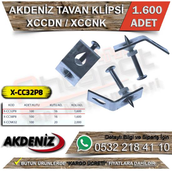 Akdeniz Tavan Klipsi X-CC32P8 (1.600 Adet)