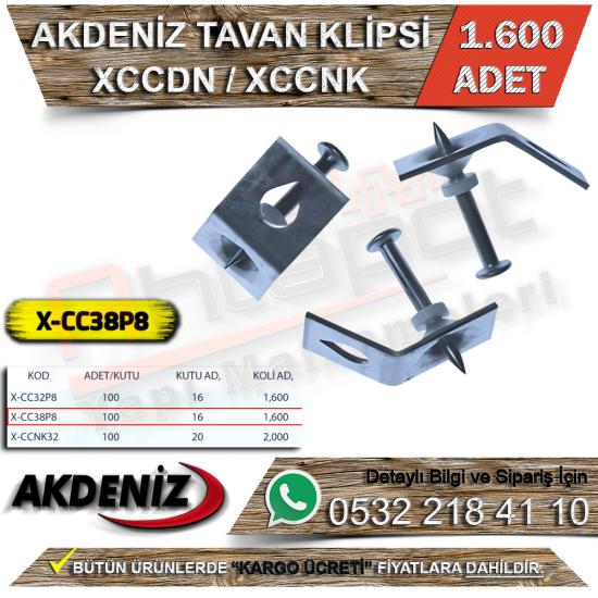 Akdeniz Tavan Klipsi X-CC38P8 (1.600 Adet)