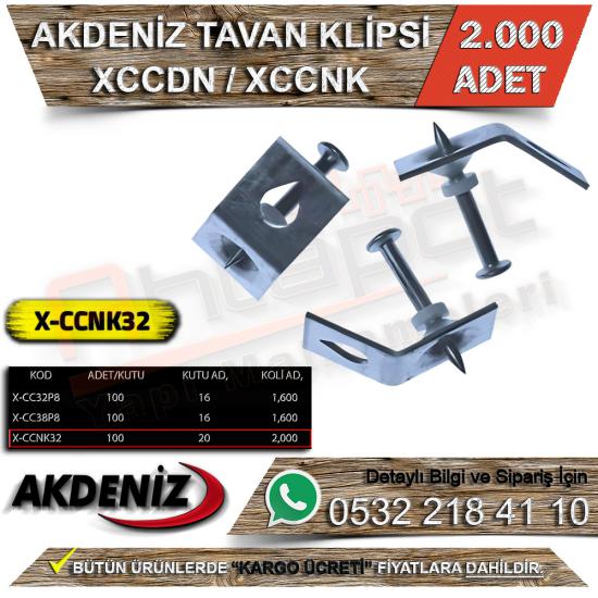 Akdeniz Tavan Klipsi X-CCNK32 (2.000 Adet)