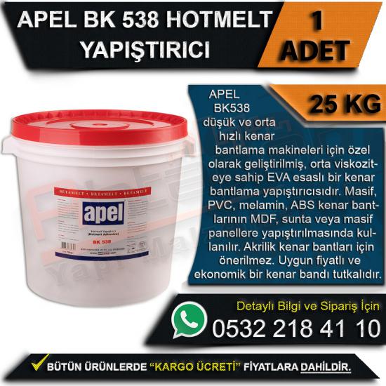 Apel BK 538 Hotmelt Yapıştırıcı Kova 25 Kg (1 Adet), Apel, BK 538, Hotmelt, Yapıştırıcı, Kova, 25 Kg, Apel BK 538, Hotmelt Yapıştırıcı, Hotmelt, Apel Hotmelt, Apel BK 538