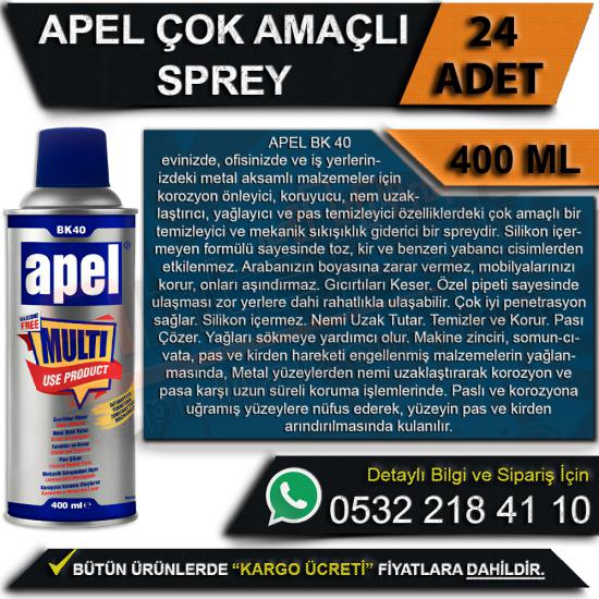 Apel Çok Amaçlı Sprey 400 Ml (24 Adet), Apel Çok Amaçlı Sprey 400 Ml, Apel, Çok, Amaçlı, Sprey, 400 Ml, Apel Çok Amaçlı Sprey, Çok Amaçlı Sprey, Apel BK 400, Apel Sprey