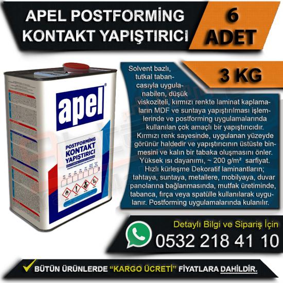 Apel Postforming Kontakt Yapıştırıcı Teneke 3 Kg (6 Adet), Apel, Postforming, Kontakt, Yapıştırıcı, Teneke, 3 Kg, Apel Postforming, Kontakt Yapıştırıcı, Apel Yapıştırıcı, Toptan Yapıştırıcı, Apel Kont