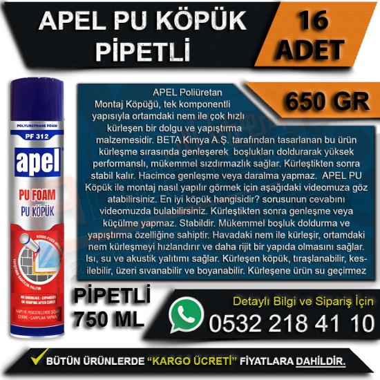 Apel Pu Köpük Pipetli 650 Gr (16 Adet), Apel, Pu, Köpük, Pipetli, 650 Gr, Apel Pu Köpük Pipetli, Pu Köpük Pipetli, Pu Köpük, Apel Köpük, Toptan Köpük, Pipetli Köpük