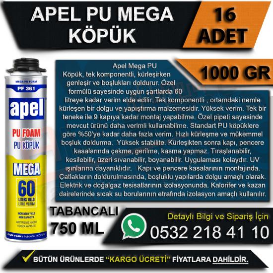 Apel Pu Mega Köpük Tabancalı 1000 Gr (16 Adet), Apel, Pu, Mega, Köpük, Tabancalı, 1000 Gr, Apel Pu Mega Köpük, Tabancalı Köpük, 1000 Gr Köpük, Apel Köpük, Pu Köpük, Mega Köpük, Apel Pu Köpük, Apel Meg