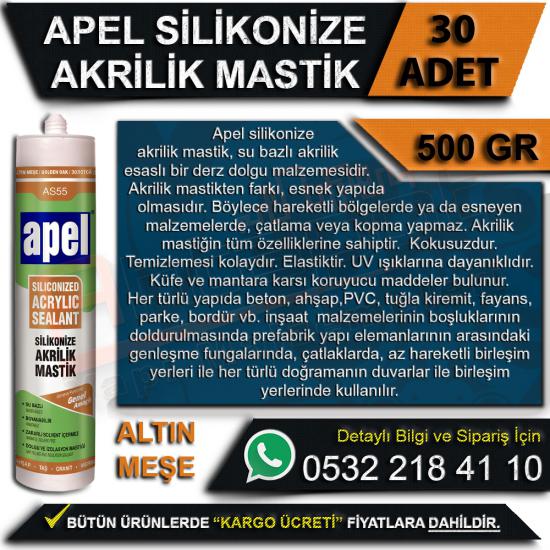 Apel Silikonize Akrilik Mastik Altın Meşe 500 Gr (30 Adet), Apel, Silikonize, Akrilik, Mastik, Altın Meşe, 500 Gr, Apel Silikonize Mastik Altın Meşe, Apel Mastik, Silikonize Mastik, Apel Mastik, Topta