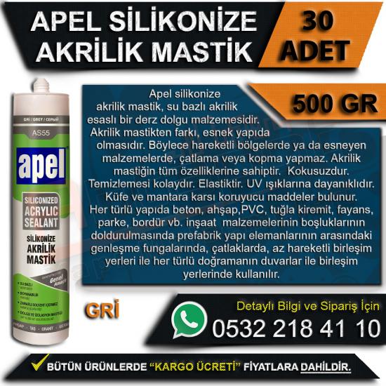 Apel Silikonize Akrilik Mastik Gri 500 Gr (30 Adet), Apel, Silikonize, Akrilik, Mastik, Gri, 500 Gr, Apel Silikonize Mastik Gri, Apel Mastik, Silikonize Mastik, Apel Mastik, Toptan Mastik