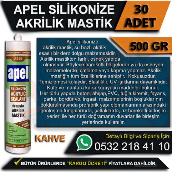 Apel Silikonize Akrilik Mastik Kahverengi 500 Gr (30 Adet), Apel, Silikonize, Akrilik, Mastik, Kahverengi, 500 Gr, Apel Silikonize Mastik Kahverengi, Apel Mastik, Silikonize Mastik, Apel Mastik, Topta