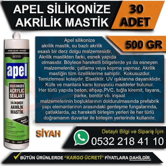 Apel Silikonize Akrilik Mastik Siyah 500 Gr (30 Adet), Apel, Silikonize, Akrilik, Mastik, Siyah, 500 Gr, Apel Silikonize Mastik Siyah, Apel Mastik, Silikonize Mastik, Apel Mastik, Toptan Mastik, Silik