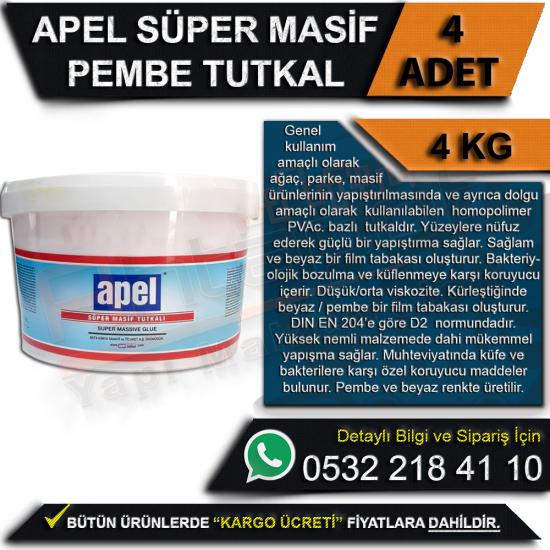 Apel Süper Pembe Masif Tutkalı 4 Kg (4 Adet), Apel, Süper, Pembe, Masif, Tutkalı, 4 Kg, Apel Süper Pembe Masif Tutkalı, Apel Tutkal, Süper Pembe Masif Tutkalı, Toptan Tutkal, Masif Tutkalı, Süper Beya