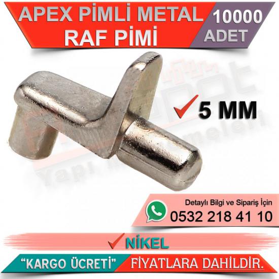 Apex Pimli Metal Raf Pimi 5 Mm Nikel (10000 Adet)