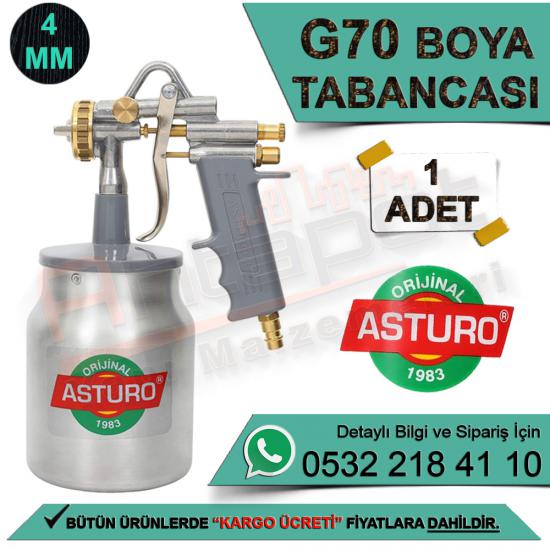 Asturo G70 Boya Tabancası 4 Mm (1 Adet), Asturo G70 Boya Tabancası 4 Mm, Asturo, G70, Boya, Tabancası, 4 Mm, Asturo G70, Asturo E70 4 Mm, Boya Tabancası, Boya Tabancası 4 Mm, Asturo Tabanca, G70 Boya