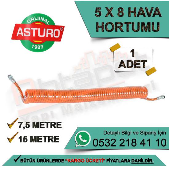 Asturo Spirel Hortum 5x8 (1 Adet), Asturo Hava Hortumu 5x8, Hava Hortumu 5x8, Asturo, Hava, Hortumu, 5x8, Hava Hortumu, Hava Hortumu, Asturo Hava Hortumu