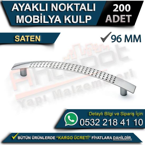 Ayaklı Noktalı Mobilya Kulp 96 Mm Saten