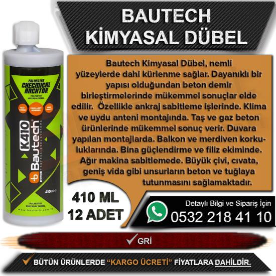 Bautech Kimyasal Dübel 410 ML (12 Adet), Bautech, Kimyasal, Dübel, 410 ML, Bautech Kimyasal Dübel, Kimyasal Dübel, Kimyasal Dübel, Toptan Kimyasal Dübel, Bautech Kimyasal Dübel