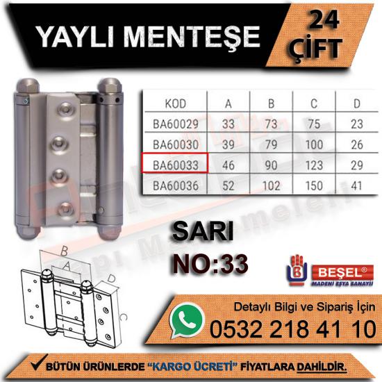 Beşel Yaylı Menteşe Sarı No:33 (24 Çift), Beşel BA60033S, Beşel, Yaylı, Menteşe, Sarı, No:33, Beşel Yaylı Menteşe Sarı No:33, Beşel Yaylı Menteşe, Yaylı Menteşe, Toptan Yaylı Menteşe, Yaylı Menteşe No