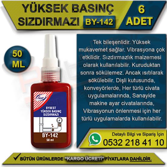 Bybest Yüksek Basınç Sızdırmazı By-142 50 Ml (6 Adet), Bybest Yüksek Basınç Sızdırmazı By-142 50 Ml, Bybest, Yüksek, Basınç, Sızdırmazı, By-142, 50 Ml, Yüksek Basınç Sızdırmazı By-142, Yüksek Basınç