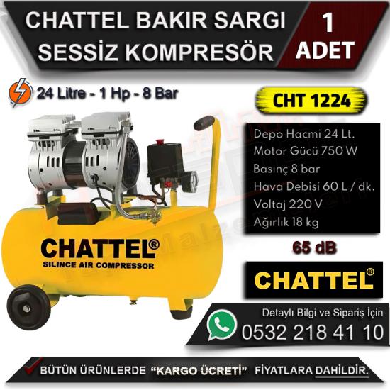 Chattel CHT 1224 Sessiz Kompresör 24 Litre