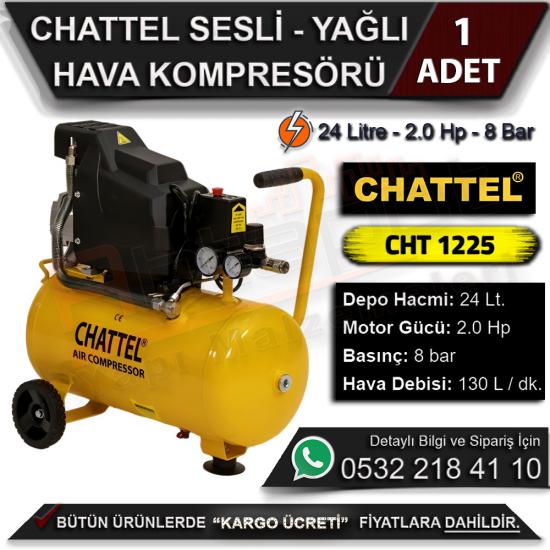 Chattel CHT 1225 Yağlı Hava Kompresörü 24 Litre