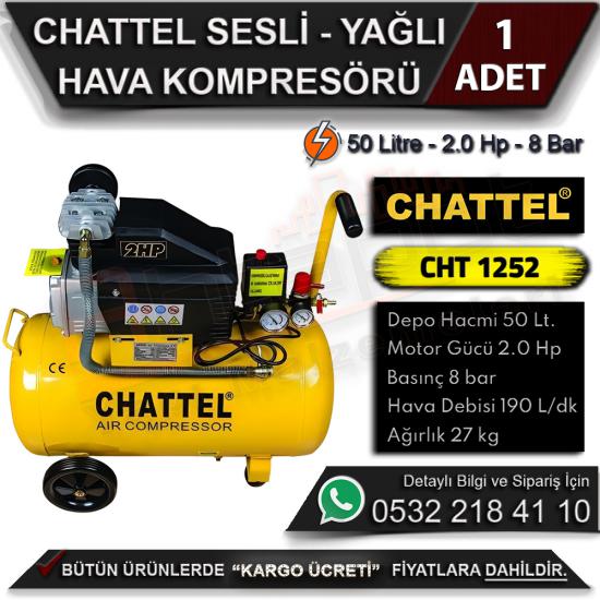 Chattel CHT 1252 Yağlı Hava Kompresörü 50 Litre