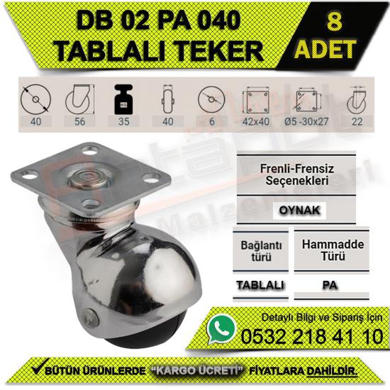 DB 02 PA 040 TABLALI TEKER (8 ADET), DB, 02, PA, 040, TABLALI, TEKER, DB 02 PA 040 TEKER, TABLALI TEKER