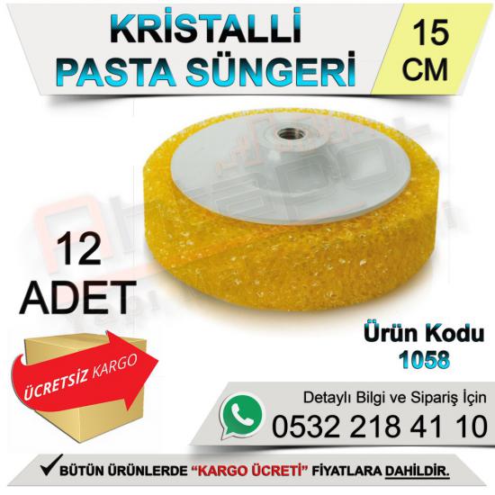 Dekor 1058 Kristal Pasta Süngeri M14 15 Cm (12 Adet)