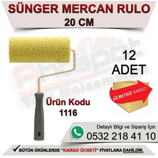 Dekor 1116 Sünger Mercan Rulo 20 Cm (12 Adet)