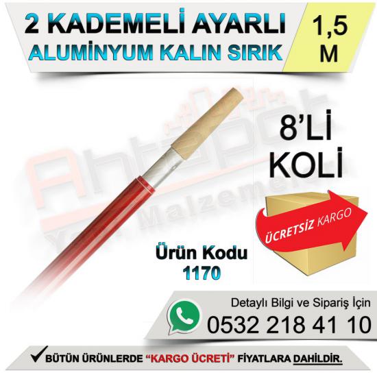 Dekor 1170 2 Kademeli Ayarlı Alüminyum Kalın Sırık 1,5 Mt (8 Adet), Dekor, 1170, 2, Kademeli, Ayarlı, Alüminyum, Kalın, Sırık, 1,5 Mt, Dekor 1170, 2 Kademeli Ayarlı Sırık, Alüminyum Sırık, Kalın Sırık