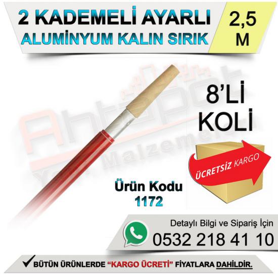 Dekor 1172 2 Kademeli Ayarlı Alüminyum Kalın Sırık 2,5 Mt (8 Adet), Dekor, 1172, 2, Kademeli, Ayarlı, Alüminyum, Kalın, Sırık, 2,5 Mt, Dekor 1172, 2 Kademeli Sırık, Ayarlı Sırık, Alüminyum Sırık, Kalı