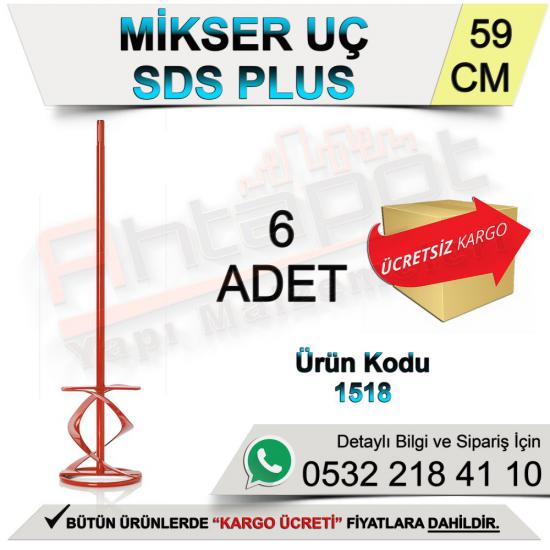 Dekor 1518 Harç Mikser Uç Sds Plus 59 Cm (6 Adet)