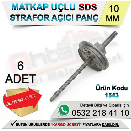 Dekor 1543 Matkap Uçlu Strafor Açıcı Panç Sds Plus 10 Mm (6 Adet)