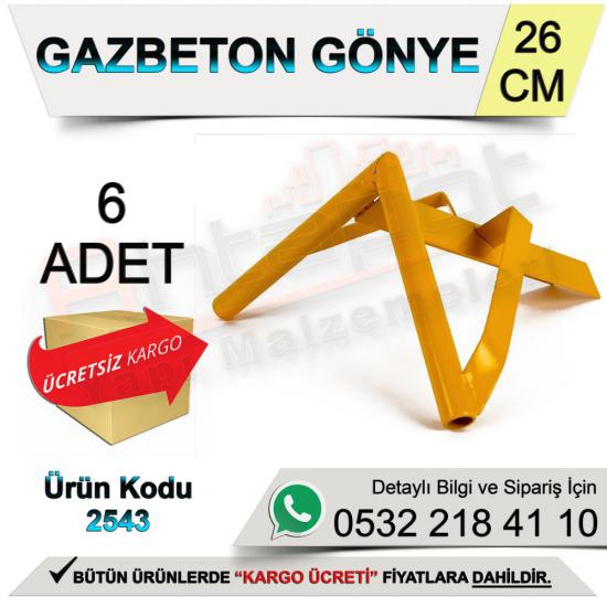 Dekor 2543 Gazbeton Gönye 26 Cm (6 Adet)