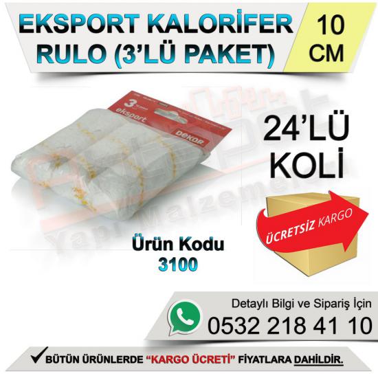 Dekor 3100 Kalorifer Rulo Yedek 3,lü Paket 10 Cm (24 Adet)