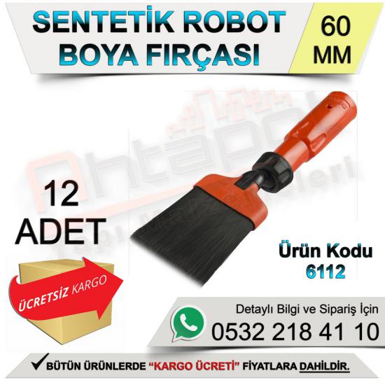 Dekor 6112 Sentetik Boya Robot Fırça 2,3x60 Mm (12 Adet)