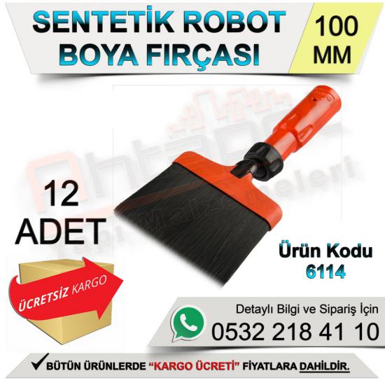 Dekor 6114 Sentetik Boya Robot Fırça 4x100 Mm (12 Adet)