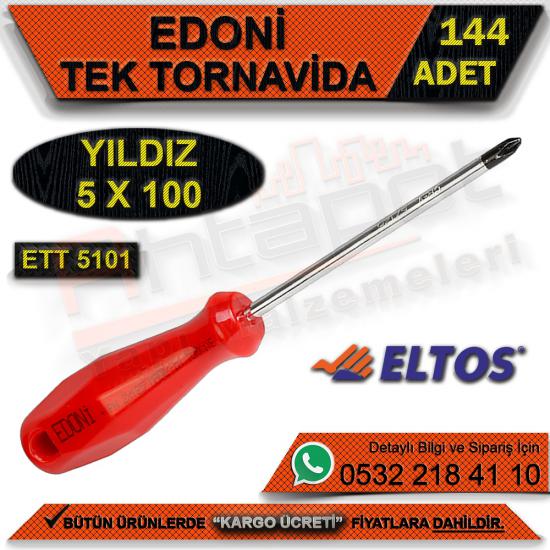 Edoni Ett5101 Tek Tornavida 5x100 Yıldız (144 Adet)