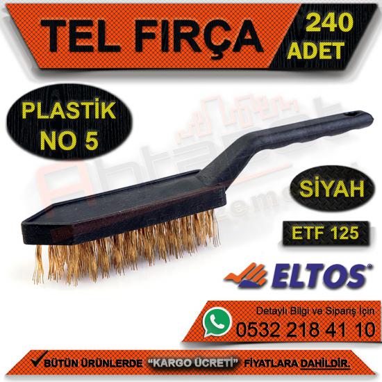 Edoni Etf125 Tel Fırça Plastik Siyah No:5 (240 Adet)
