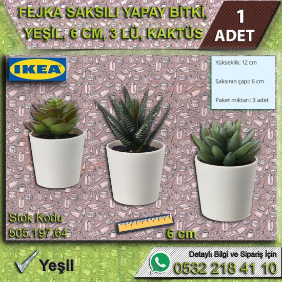 Saksılı Yapay Bitki Kaktüs