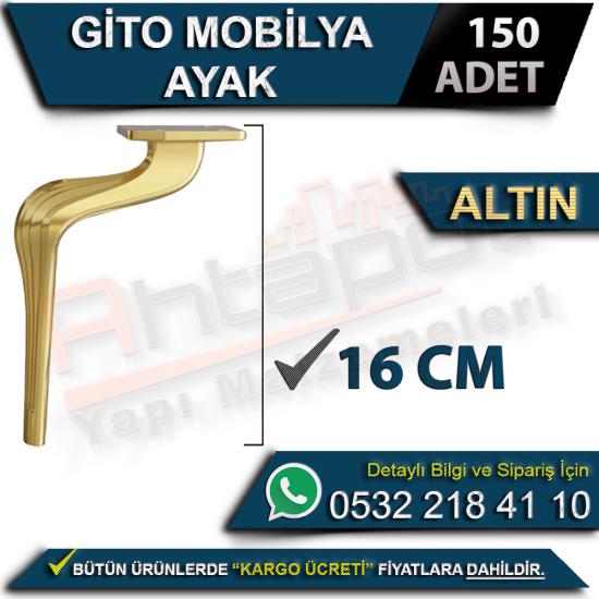 Gito Mobilya Ayak 16 Cm Altın (150 Adet), Gito, Mobilya, Ayak, 16 Cm, Altın, Gito Mobilya Ayak, 16 Cm Altın Ayak, Gito Ayak, Mobilya Ayak, 16 Cm Ayak, Gito Ayak