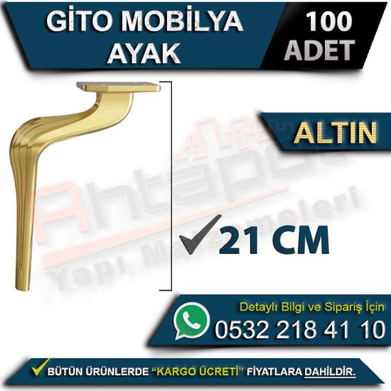 Gito Mobilya Ayak 21 Cm Altın (100 Adet), Gito, Mobilya, Ayak, 21 Cm, Altın, Gito Mobilya Ayak, 21 Cm Altın Ayak, Gito Ayak, Mobilya Ayak, 21 Cm Ayak, Gito Ayak