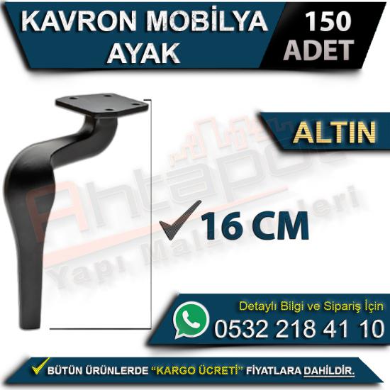 Kavron Mobilya Ayak 16 Cm Altın (150 Adet), Kavron, Mobilya, Ayak, 16 Cm, Altın, Kavron Mobilya Ayak, 16 Cm Krom Ayak, Kavron Ayak, Mobilya Ayak, 20 Cm Ayak, Altın Ayak