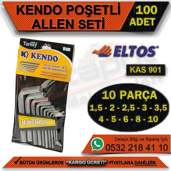 Kendo Kas900 Alyan Seti 10 Parça Poşetli (100 Adet)