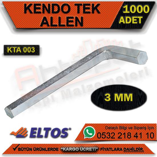 Kendo Kta003 Tek Alyan No:3 Mm (Paket:1000) (Koli:8000) (8000 Adet)