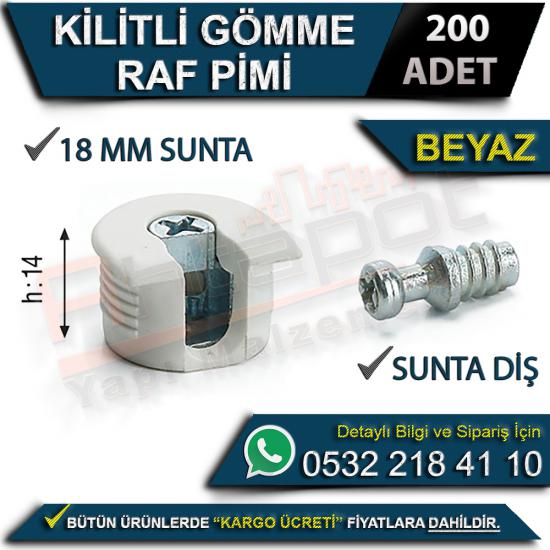 Kilitli Gömme Raf Pimi Sunta Diş 18 Mm Beyaz (200 Adet), Kilitli, Gömme, Raf, Pimi, Sunta, Diş, 18 Mm, Beyaz, Kilitli Gömme Raf Pimi, Sunta Diş Raf Pimi, 18 Mm Raf Pimi, Beyaz Raf Pimi, Gömme Raf Pimi