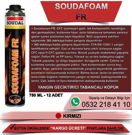 Soudal Soudafoam Fr Yangına Dayanıklı Köpük Tabancalı 750 Ml