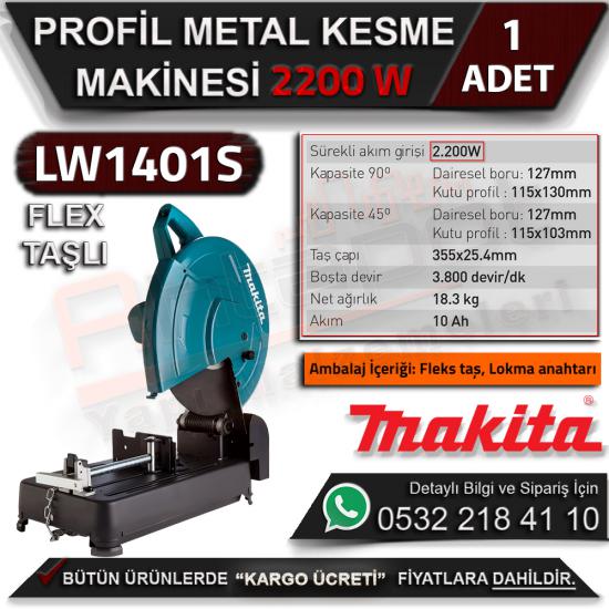 Makita LW1401S Profil Metal Kesme Makinası 2200W 355mm