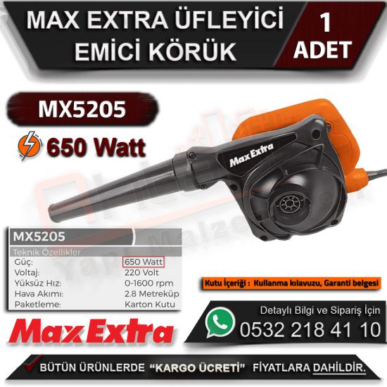 Max Extra Mx5205 Üfleyici Emici Körük 650w