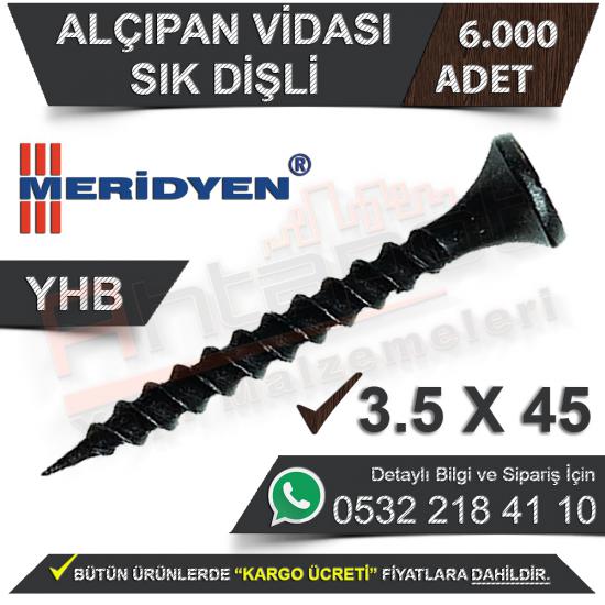 Meridyen Alçıpan Vidası Sık Dişli 3.5X45 (6.000 Adet), Meridyen, Alçıpan, Vidası, Sık, Dişli, 3.5X45, Meridyen Vida, Alçıpan Vidası Sık Dişli, 3.5X45 Vida, 3.5X45 Alçıpan Vidası, Sık Dişli Alçıpan Vid