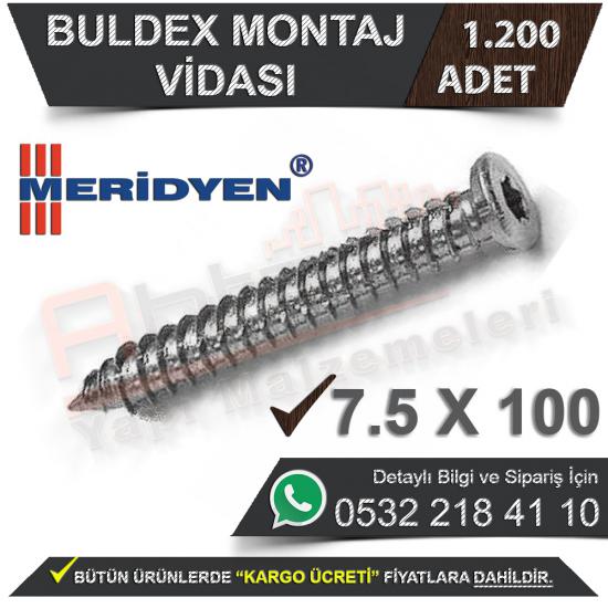 Meridyen Buldex Montaj Vidası 7.5X100 (1.200 Adet), Meridyen Buldex Montaj Vidası 7.5X100, Meridyen, Buldex, Montaj, Vidası, 7.5X100, Meridyen Buldex, Montaj Vidası 7.5X100, Montaj Vidası, Buldex Vida