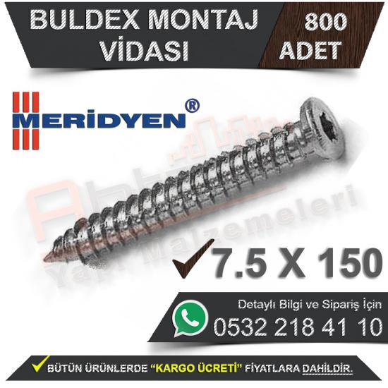 Meridyen Buldex Montaj Vidası 7.5X150 (800 Adet), Meridyen Buldex Montaj Vidası 7.5X150, Meridyen, Buldex, Montaj, Vidası, 7.5X150, Meridyen Buldex, Montaj Vidası 7.5X150, Montaj Vidası, Buldex Vida